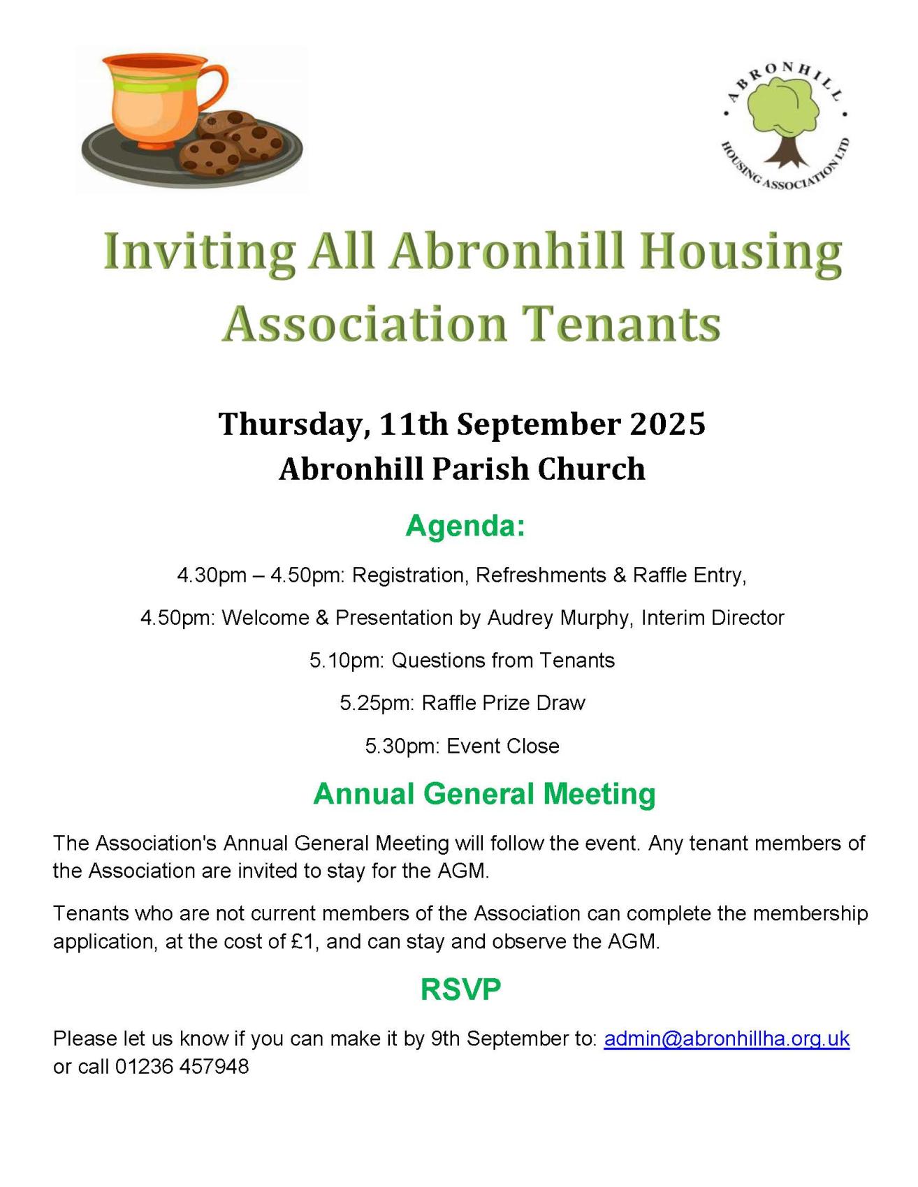 Tenant Engagement Event Pre AGM Poster (2025)jpg